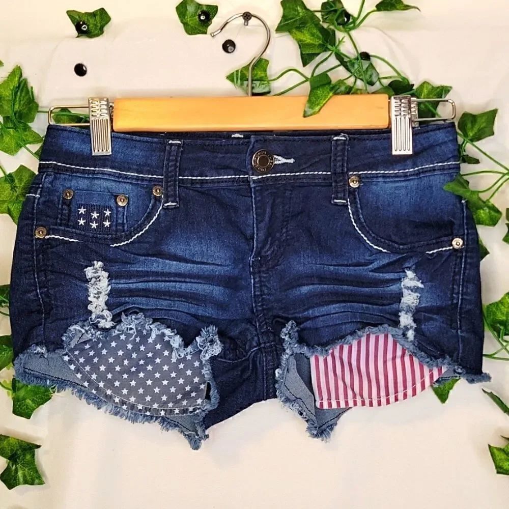 Rue21. Short shorts. Americana. Size 0. EUC